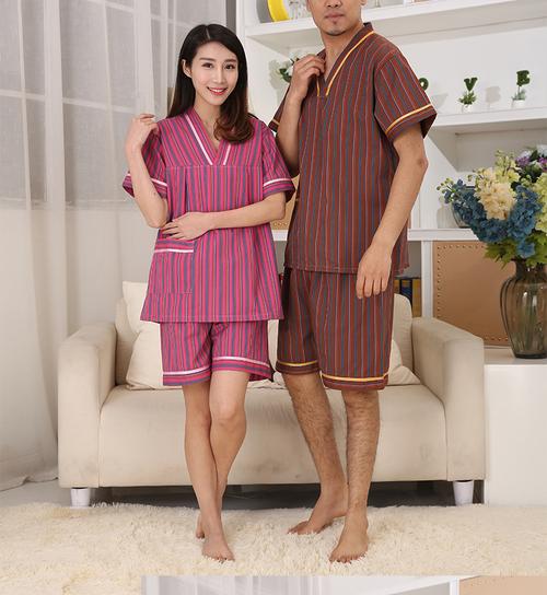 攸臻汗蒸服男女款套装纯棉浴衣桑拿美容足疗艾灸洗浴中心洗浴服